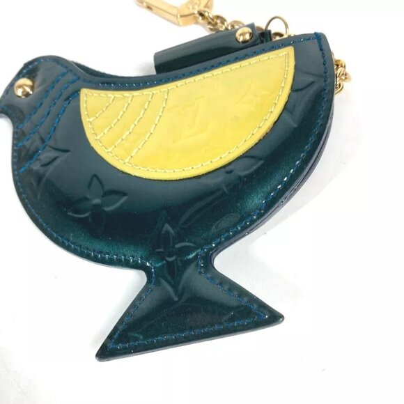 LOUIS VUITTON MonogramVernis Pochette Oiseau Bag Charm Wallet Bird purse - Picture 8 of 11